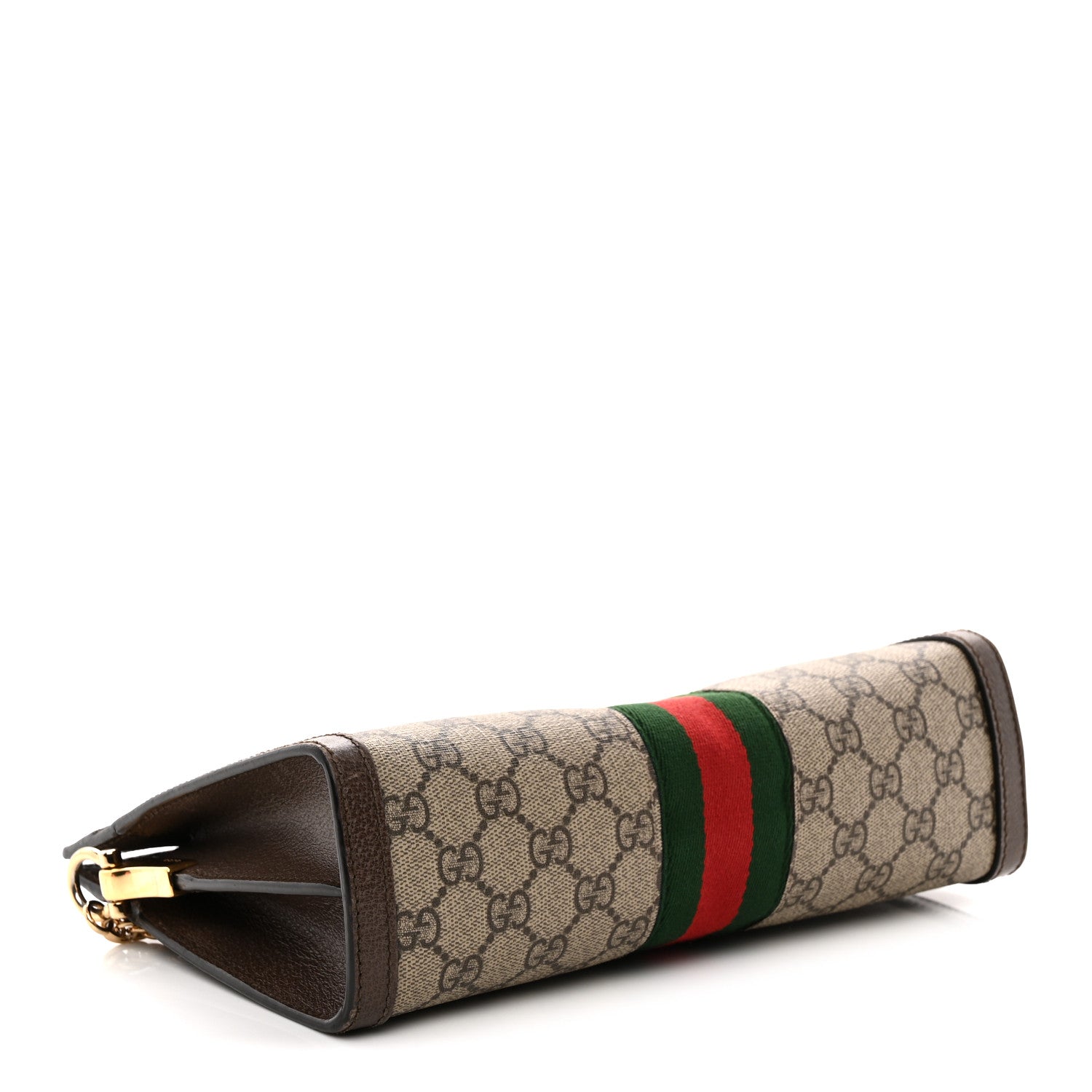 Gucci GG Supreme Monogram Web Small Ophidia Chain Shoulder Bag Brown 4 of 15