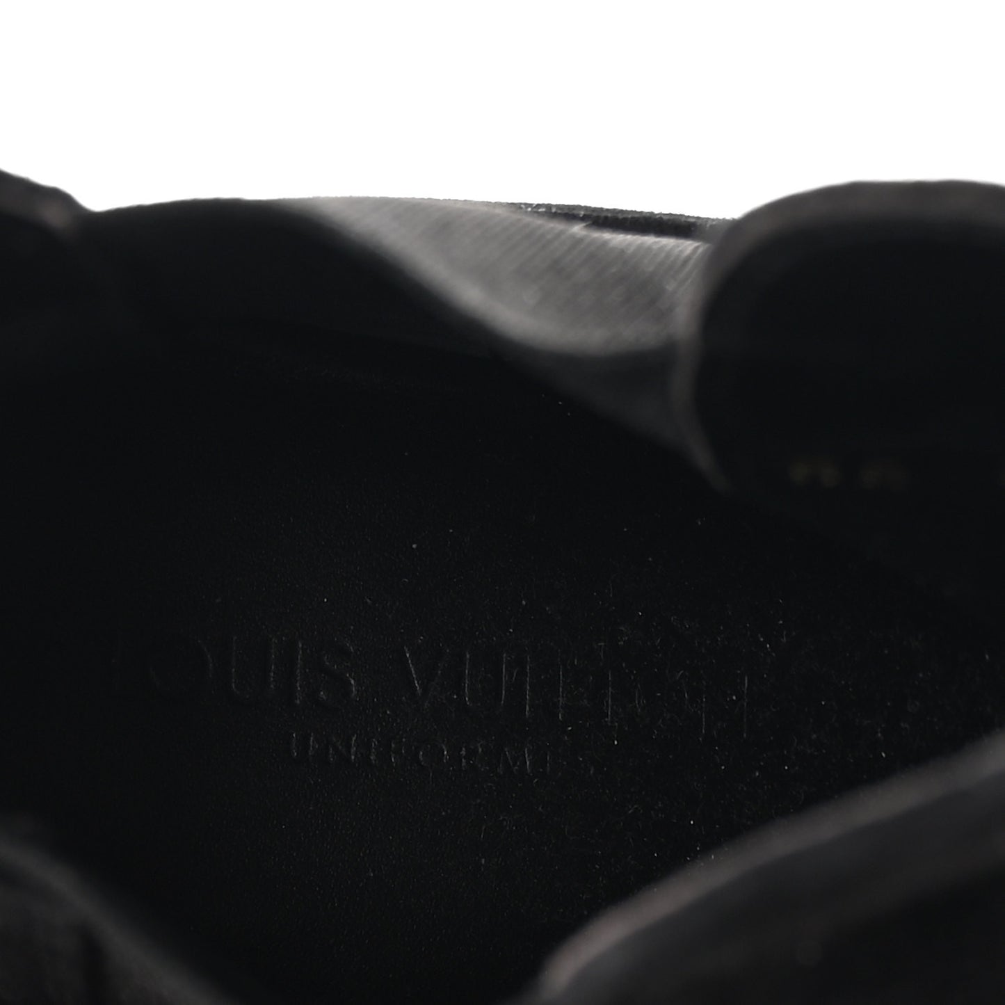 Suede Monogram Uniformes Cap Toe Chelsea 80mm Ankle Boots 38 Black