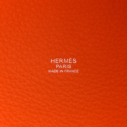 Hermes Taurillon Clemence Picotin Lock 18 PM Orange 6 of 10