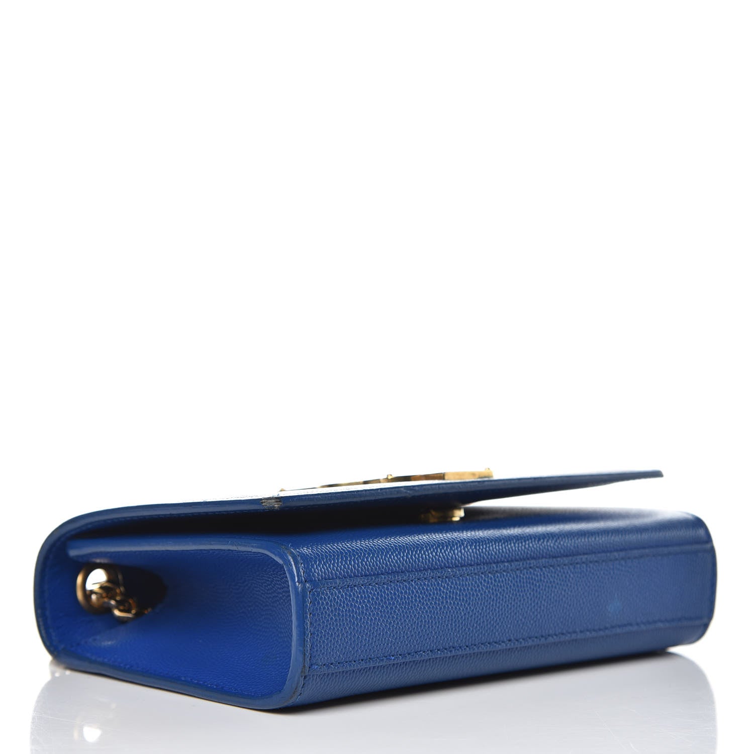 Saint Laurent Grain De Poudre Small Classic Monogram Kate Satchel Royal Blue 4 of 16