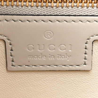 Gucci Ancora Calfskin Web Small Jackie Shoulder Bag Light Grey 6 of 10