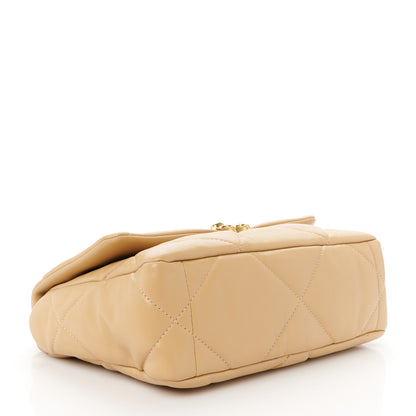 Chanel Lambskin Quilted Medium Chanel 19 Flap Beige 4 of 11