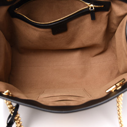 Gucci GG Supreme Monogram Medium Padlock Tote Black 5 of 12
