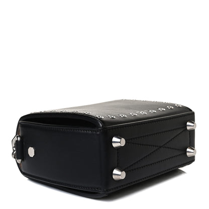 Alexander McQueen Fine Grain Goatskin Perforated Box Shoulder Bag 16 Black 4 of 16