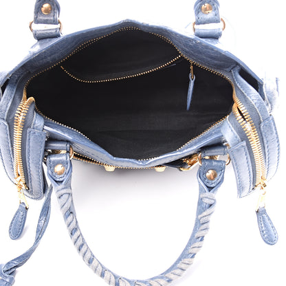 Balenciaga Agneau Giant 12 Gold Hardware Mini City Bleu Persan 5 of 10