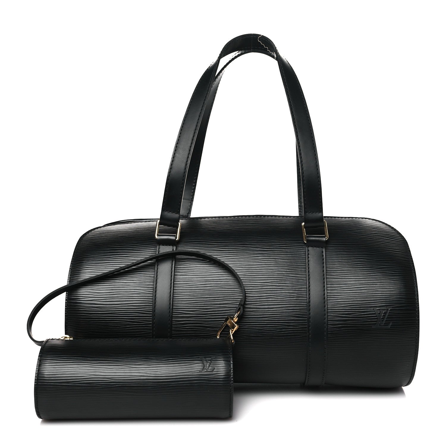 Louis Vuitton LOUIS VUITTON Epi Soufflot Black 1 of 10