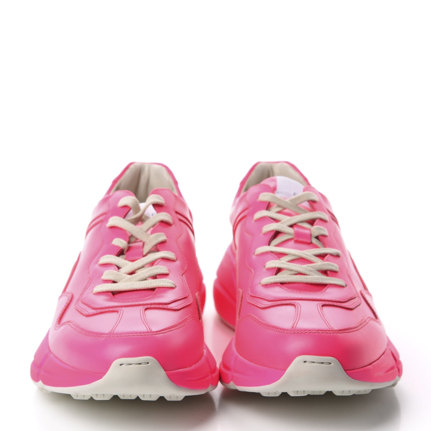 Calfskin Mens Rhyton Sneakers 10.5 Fuxia Fluo
