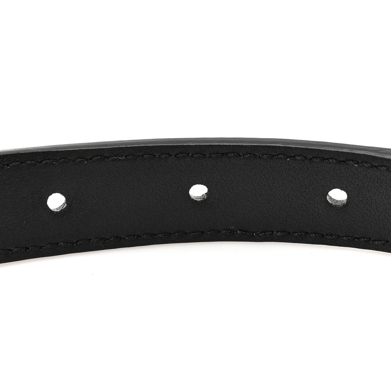 Gucci GG Supreme Monogram Matte Plutone Calfskin Double G 20mm Belt 75 30 Beige Ebony New Acero 3 of 4
