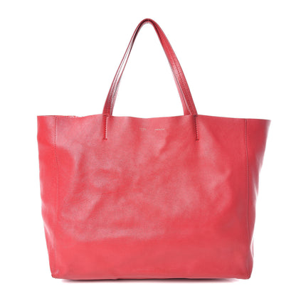 Celine Lambskin Horizontal Cabas Red 1 of 23