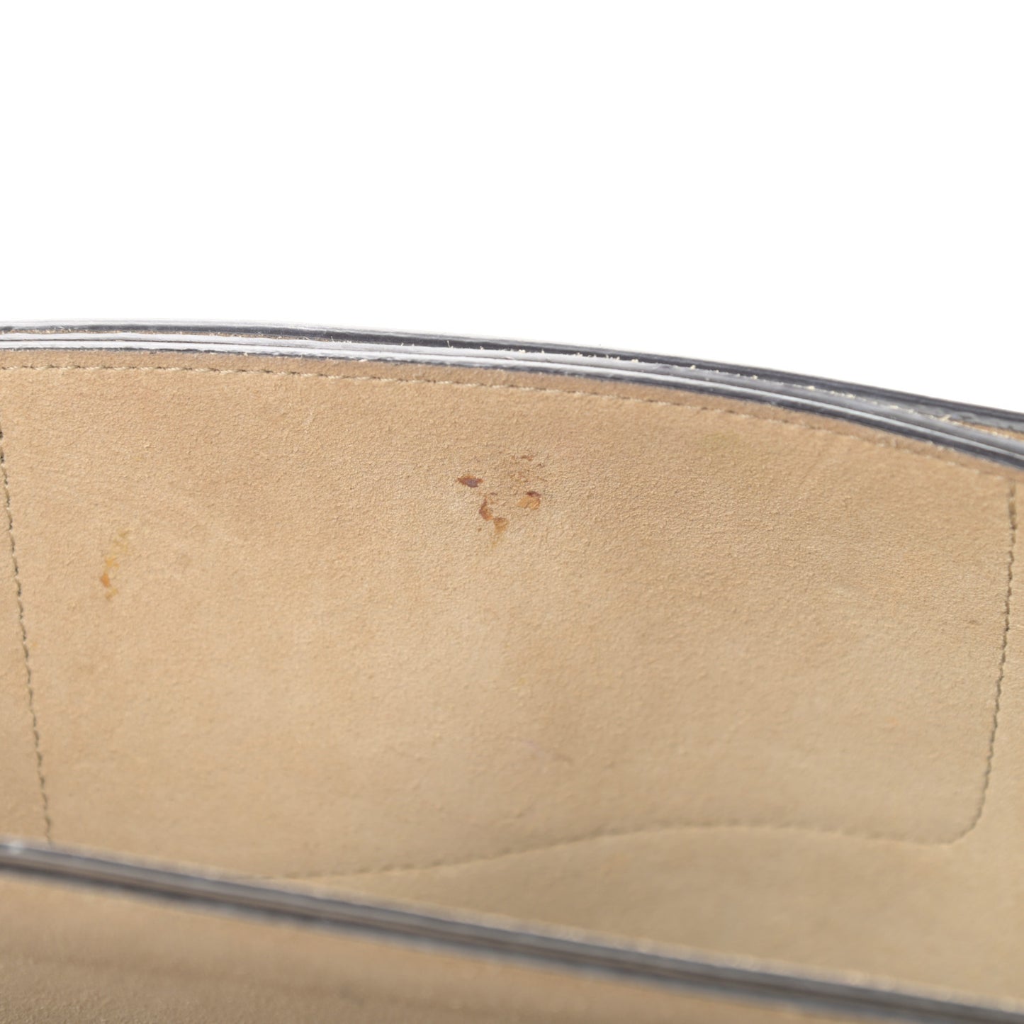 Suede Calfskin Small Faye Shoulder Bag Motty Grey