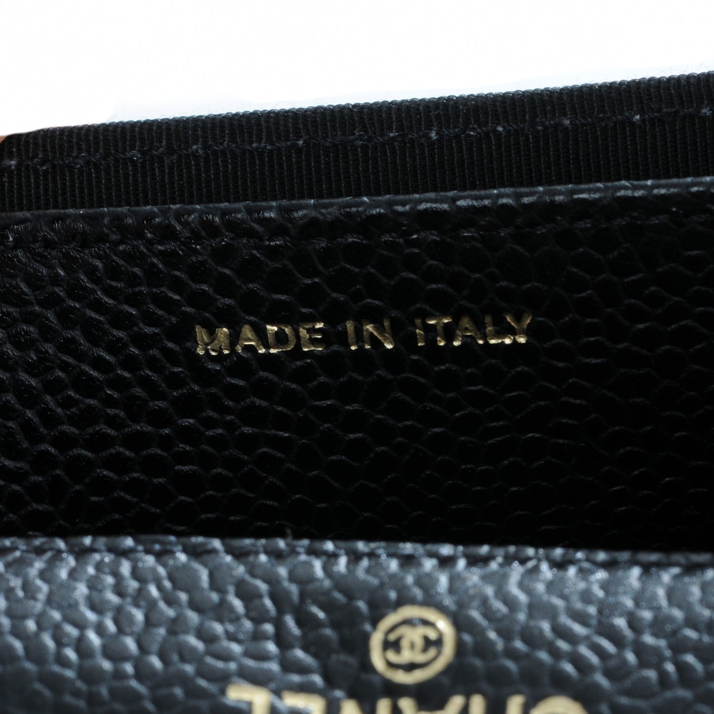 Caviar Small Compact Wallet Black