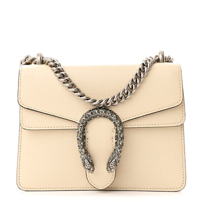 Gucci Textured Calfskin Crystal Mini Dionysus Shoulder Bag Mystic White 1 of 10