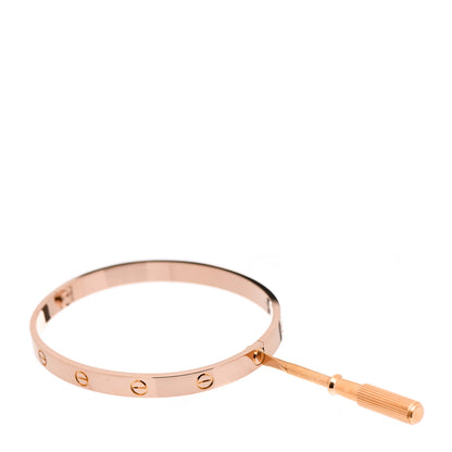 Cartier 18K Pink Gold LOVE Bracelet 19 3 of 5