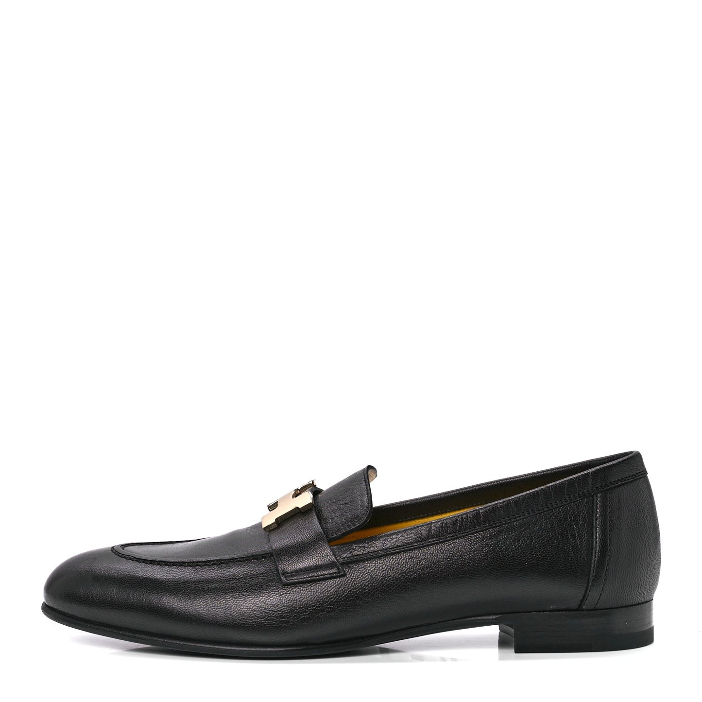 Goatskin Womens Paris Loafers 38.5 Black