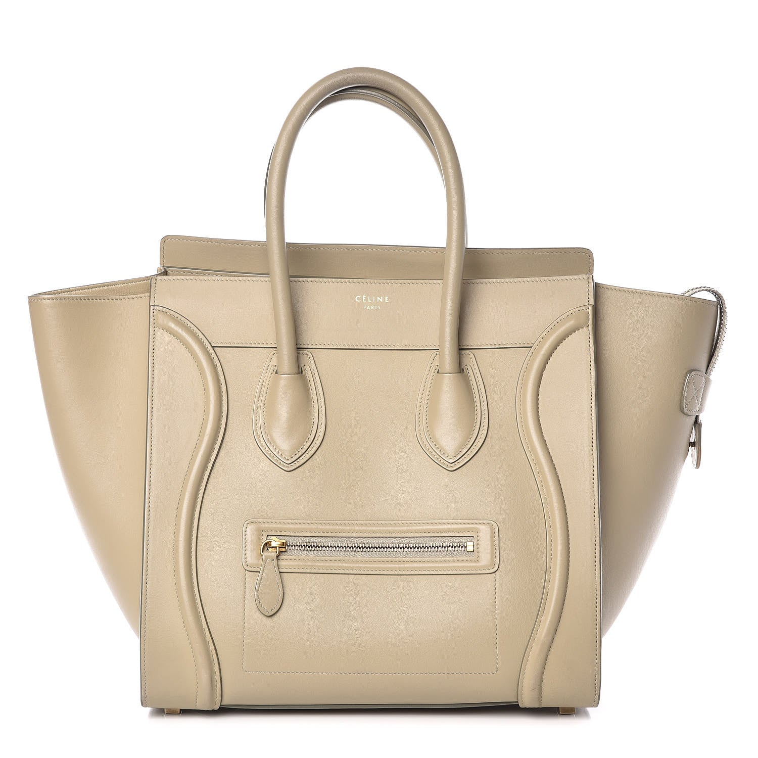 Celine Smooth Calfskin Mini Luggage Mastic 1 of 18