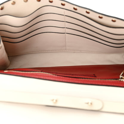 Valentino Garavani Nappa Rockstud Spike Wallet on Chain Light Ivory 5 of 16