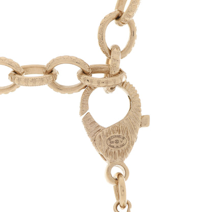 Chanel Crystal Baguette Pearl CC Cross Necklace Gold 5 of 6