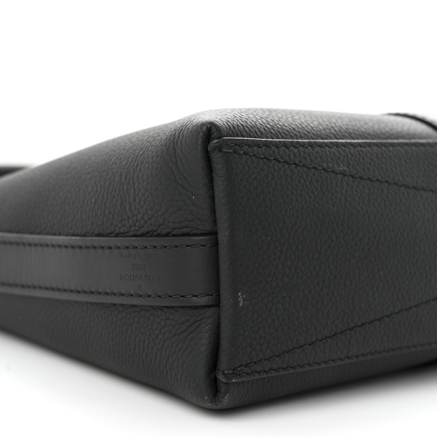 Louis Vuitton Calfskin Aerogram Takeoff Briefcase Black 8 of 11