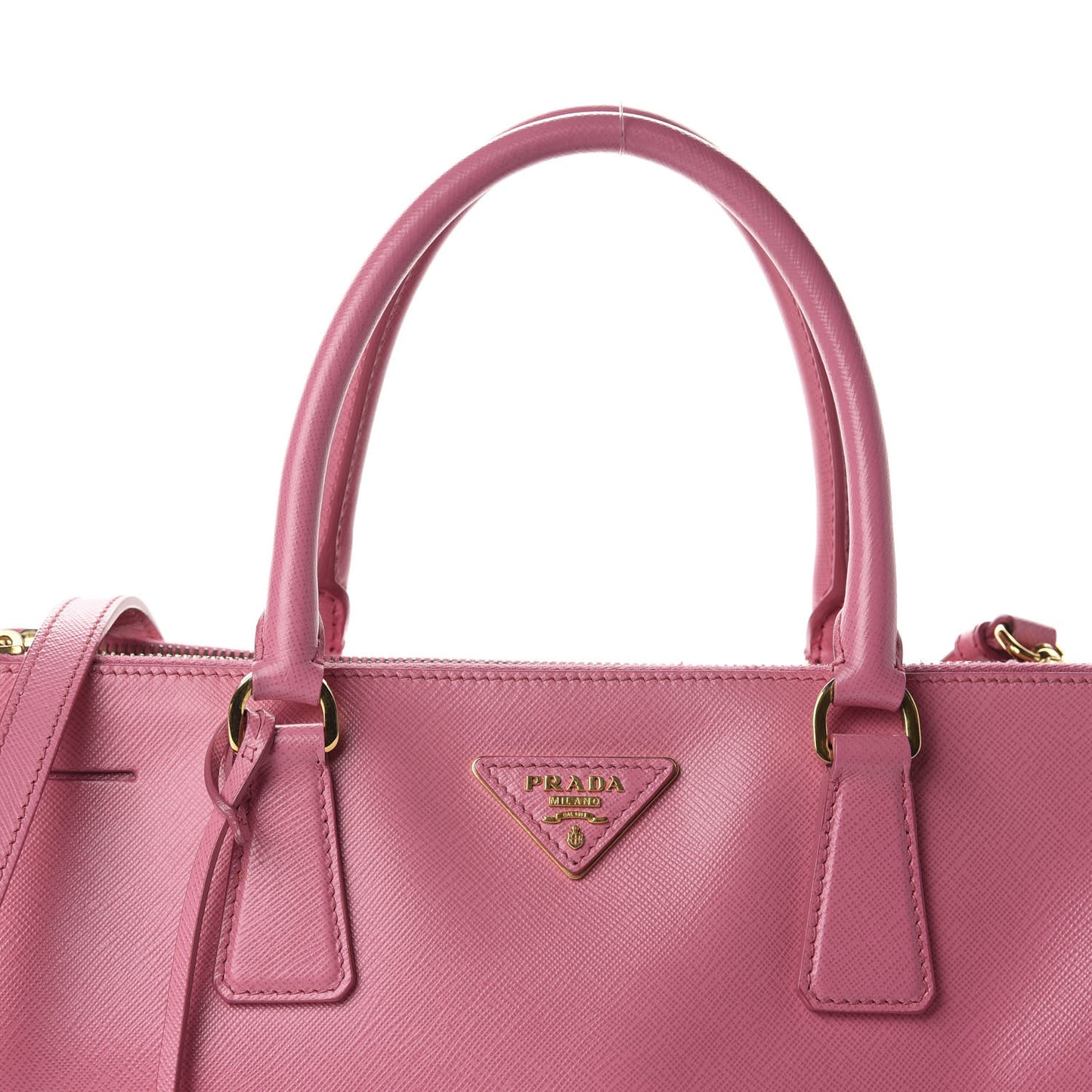 Saffiano Medium Galleria Double Zip Tote Geranio