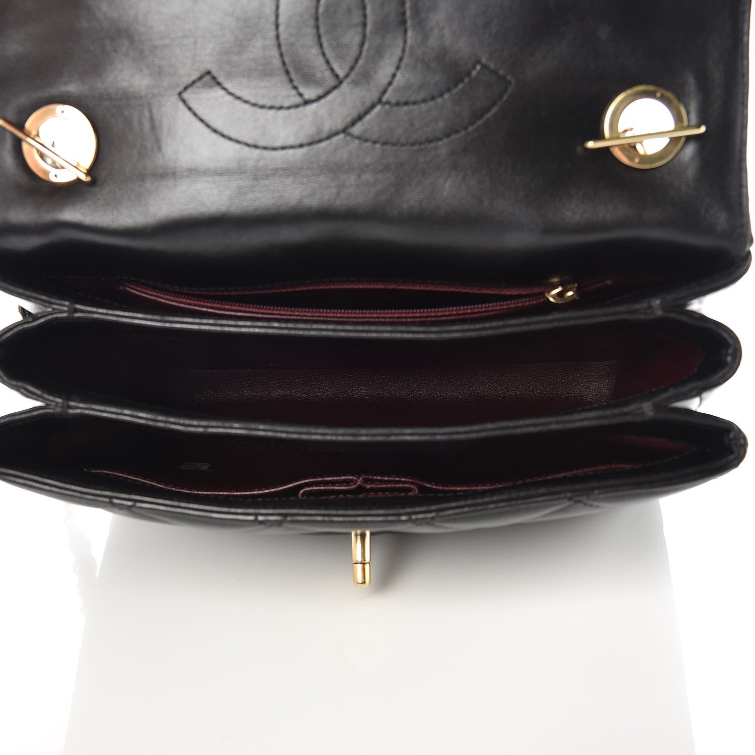 Chanel Lambskin Quilted Small Trendy CC Dual Handle Flap Bag Black 5 of 17