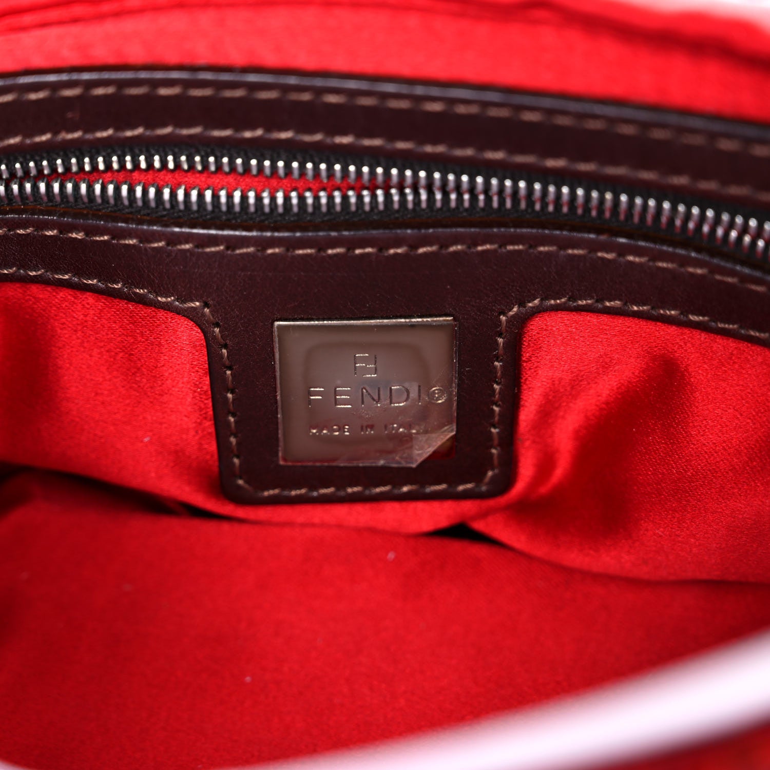 Fendi Beaded Baguette Red 6 of 14