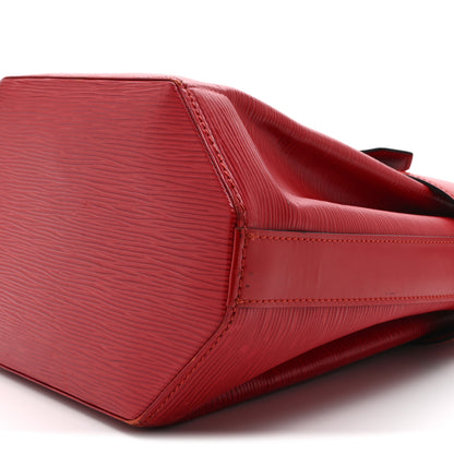 Louis Vuitton Epi Sac D'epaule Castillan Red 10 of 10