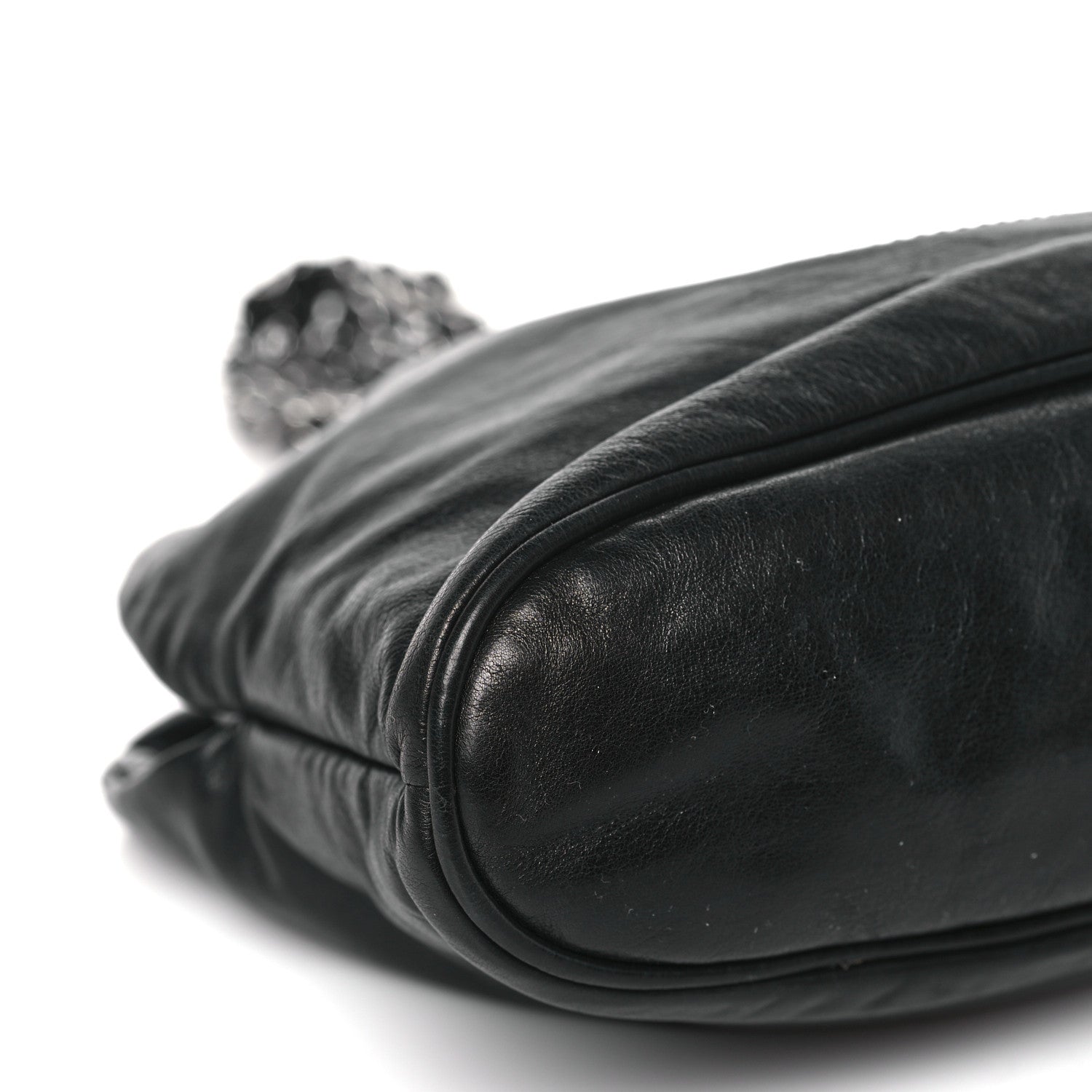 Chanel Lambskin Mini Rock and Chain Hobo Black 8 of 9