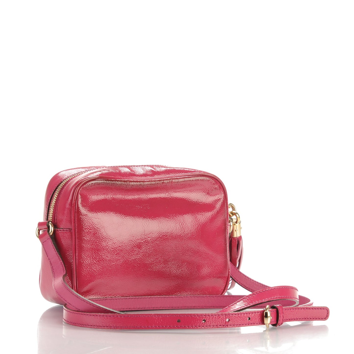 Soft Patent Small Soho Disco Bag Bright Bougainvillea