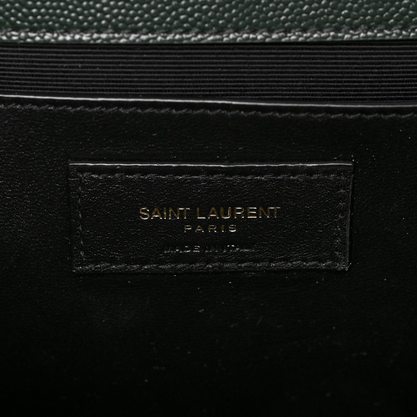 Grain De Poudre Textured Mixed Matelasse Medium Triquilt Monogram Satchel Vert Fonce