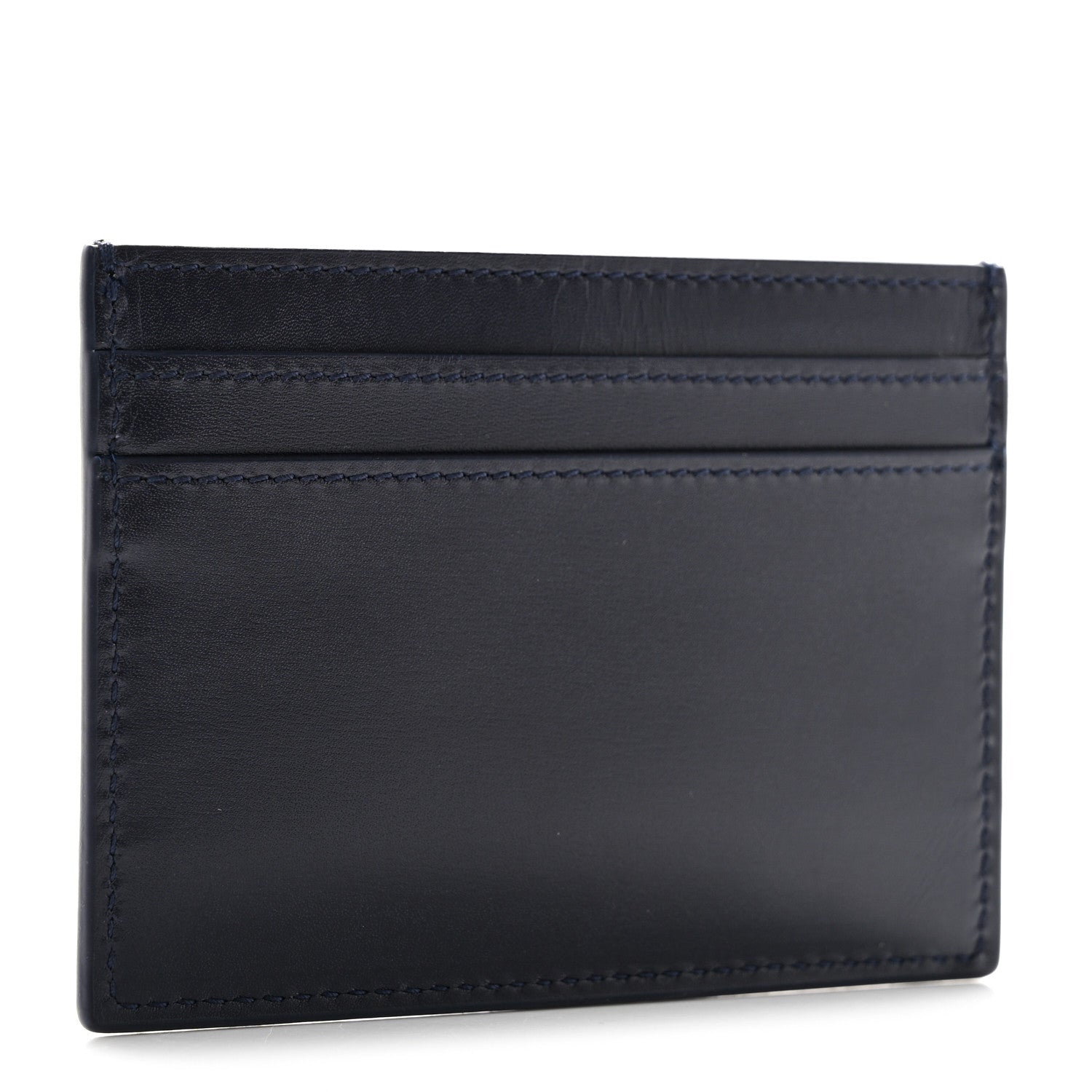 Saint Laurent Calfskin Monogram Credit Card Case Dark Notte 3 of 8