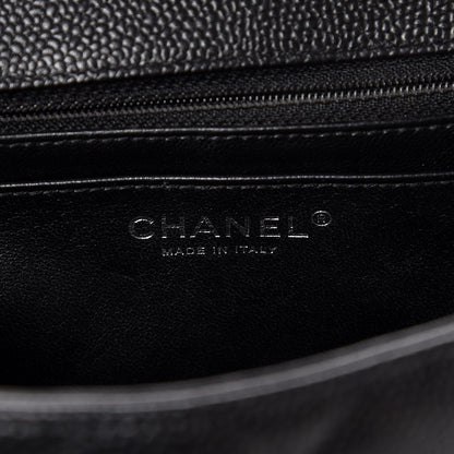 Chanel Caviar Quilted Jumbo Single Flap Black 6 of 7
