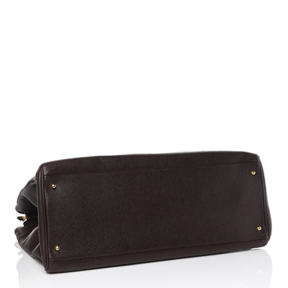 Chanel Caviar XL Weekender Bag Brown 4 of 9