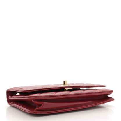 Chanel Lambskin Quilted Trendy CC Wallet On Chain WOC Red 4 of 14