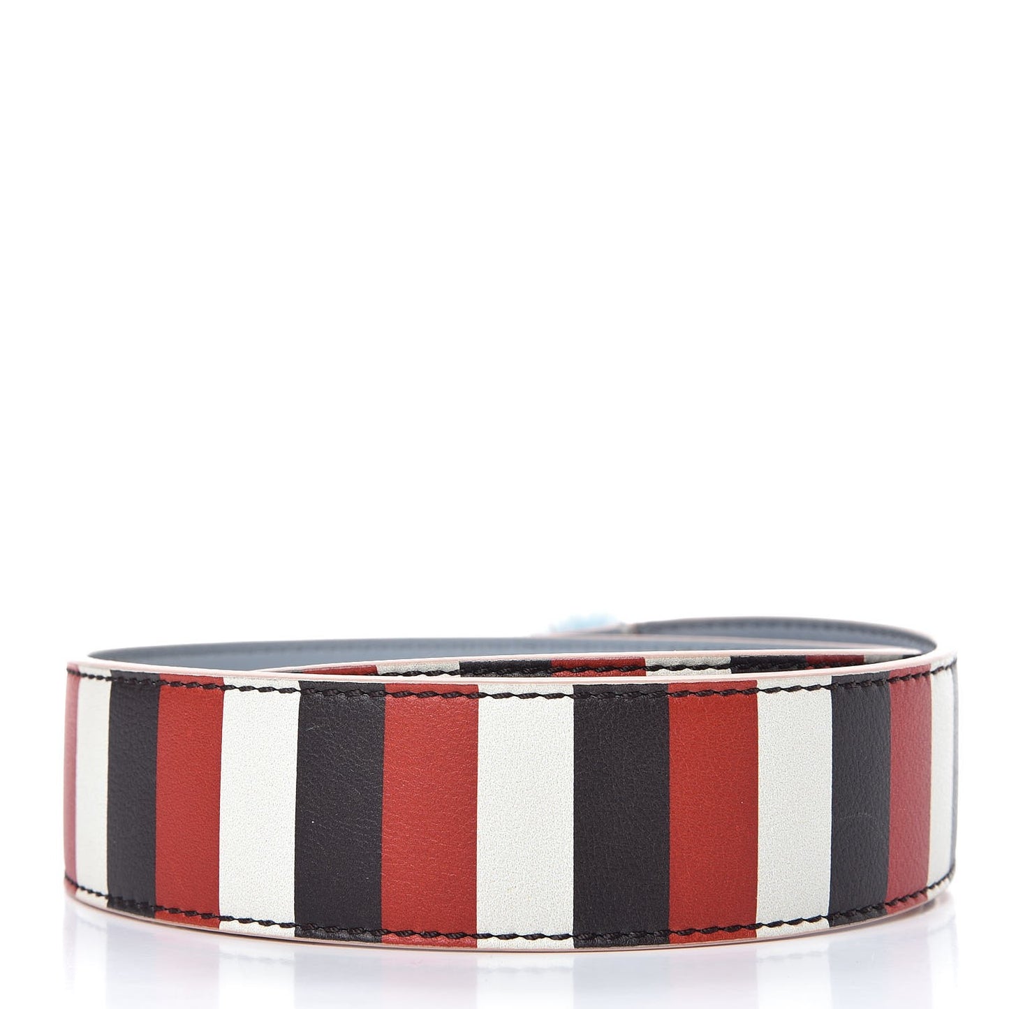 Calfskin Mink Fur Striped Hypnoteyes Strap You White Bloody Mary Multicolor