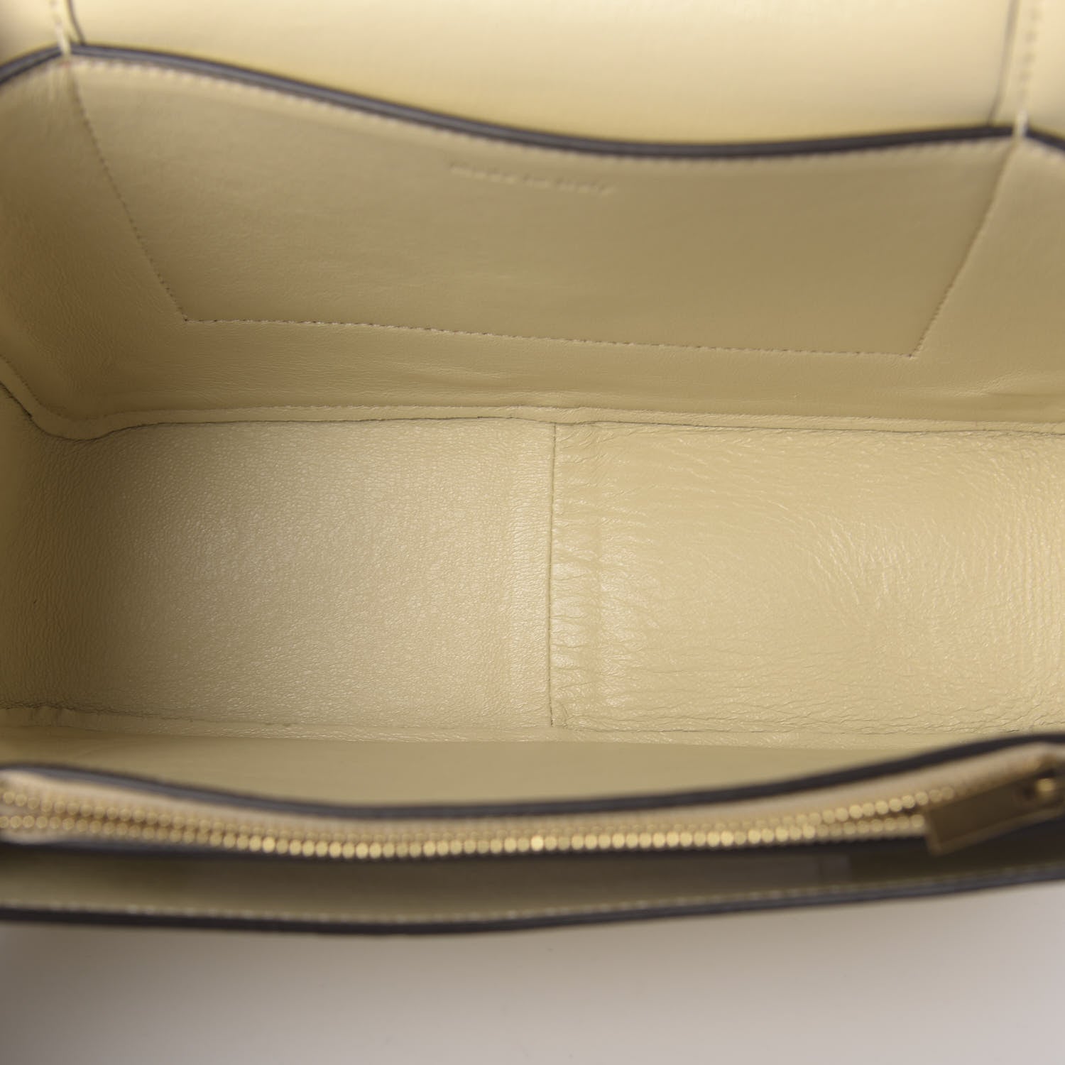 Celine Shiny Smooth Calfskin Medium Frame Shoulder Bag Chalk Mastic 5 of 9