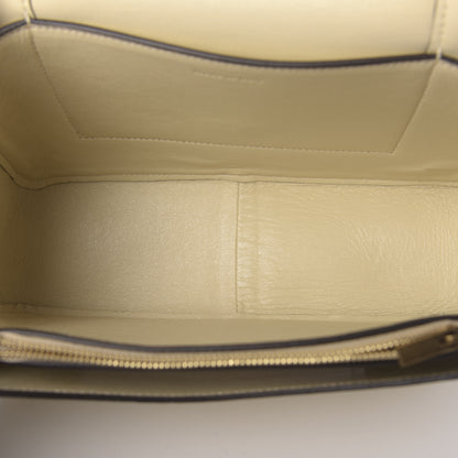 Celine Shiny Smooth Calfskin Medium Frame Shoulder Bag Chalk Mastic 5 of 9
