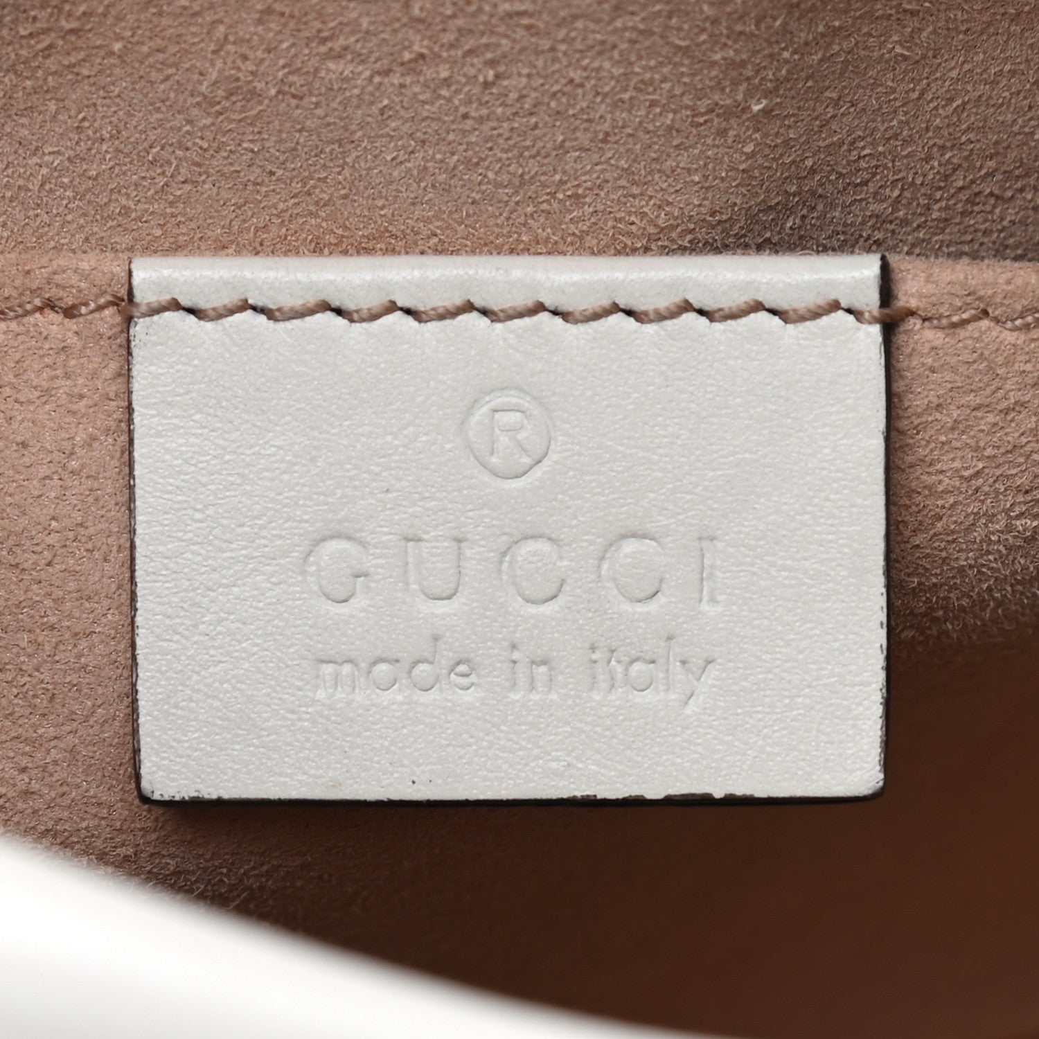 Gucci Calfskin Matelasse Mini GG Marmont Chain Shoulder Bag White 6 of 12