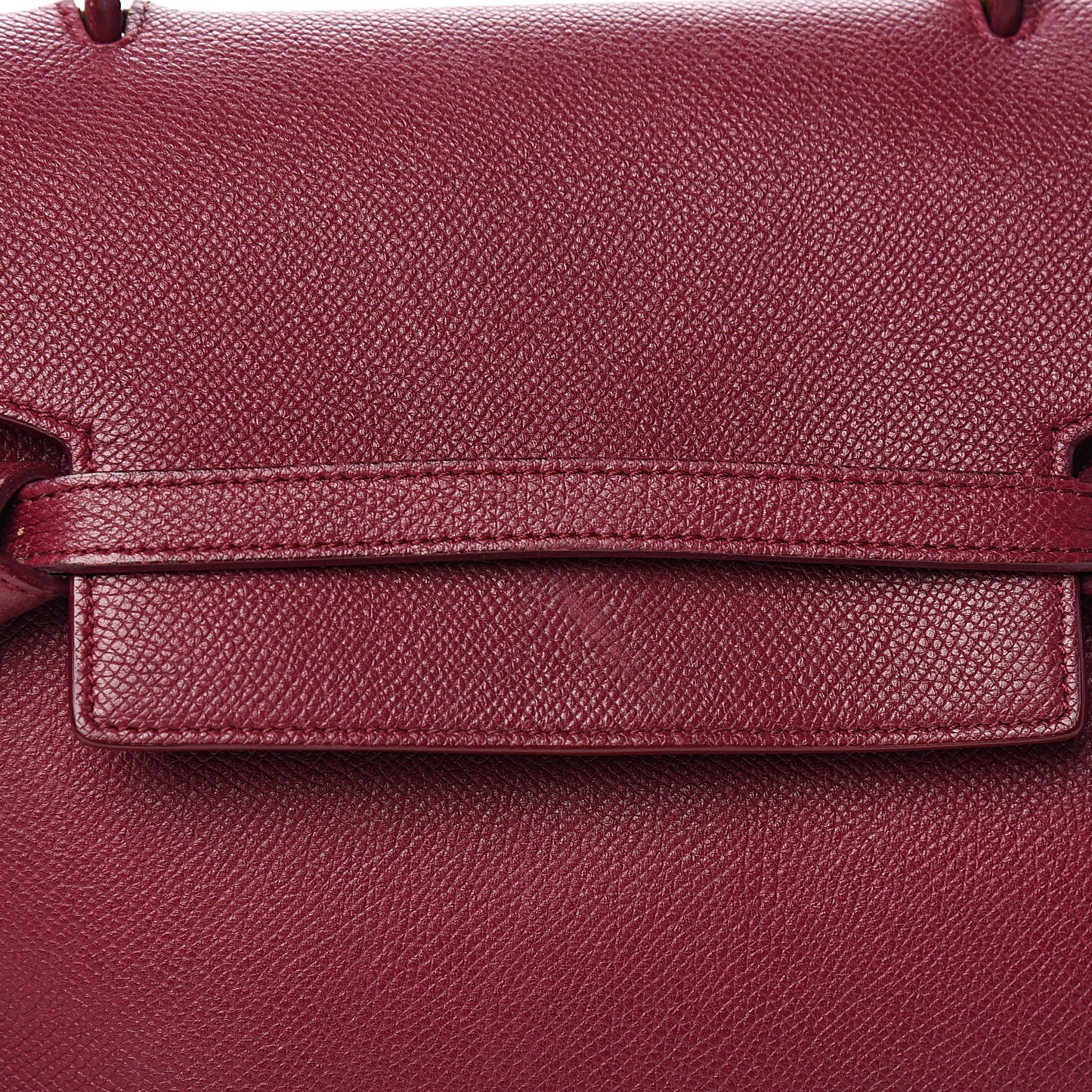 Grained Calfskin Micro Belt Bag Plum
