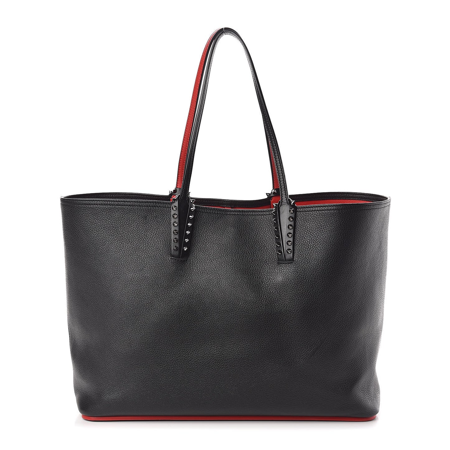 Calfskin Spikes East West Cabata Tote Black