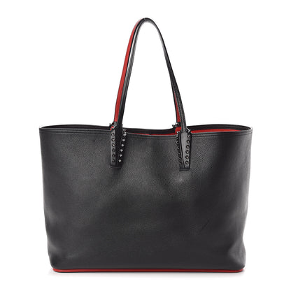 Christian Louboutin Calfskin Spikes East West Cabata Tote Black 3 of 10