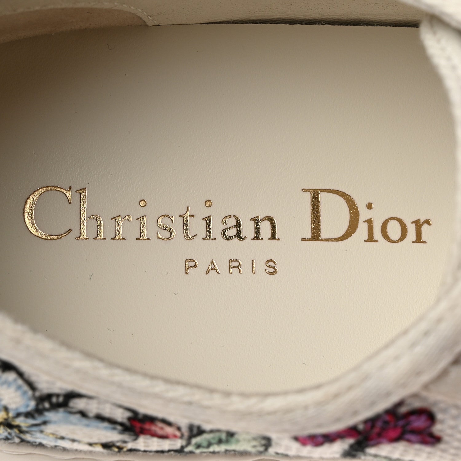 Christian Dior Canvas Jardin Botanique Embroidered Womens Walk'N'Dior Low Top Sneakers 36.5 White Multicolor 6 of 9