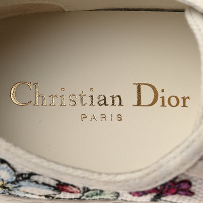Christian Dior Canvas Jardin Botanique Embroidered Womens Walk'N'Dior Low Top Sneakers 36.5 White Multicolor 6 of 9