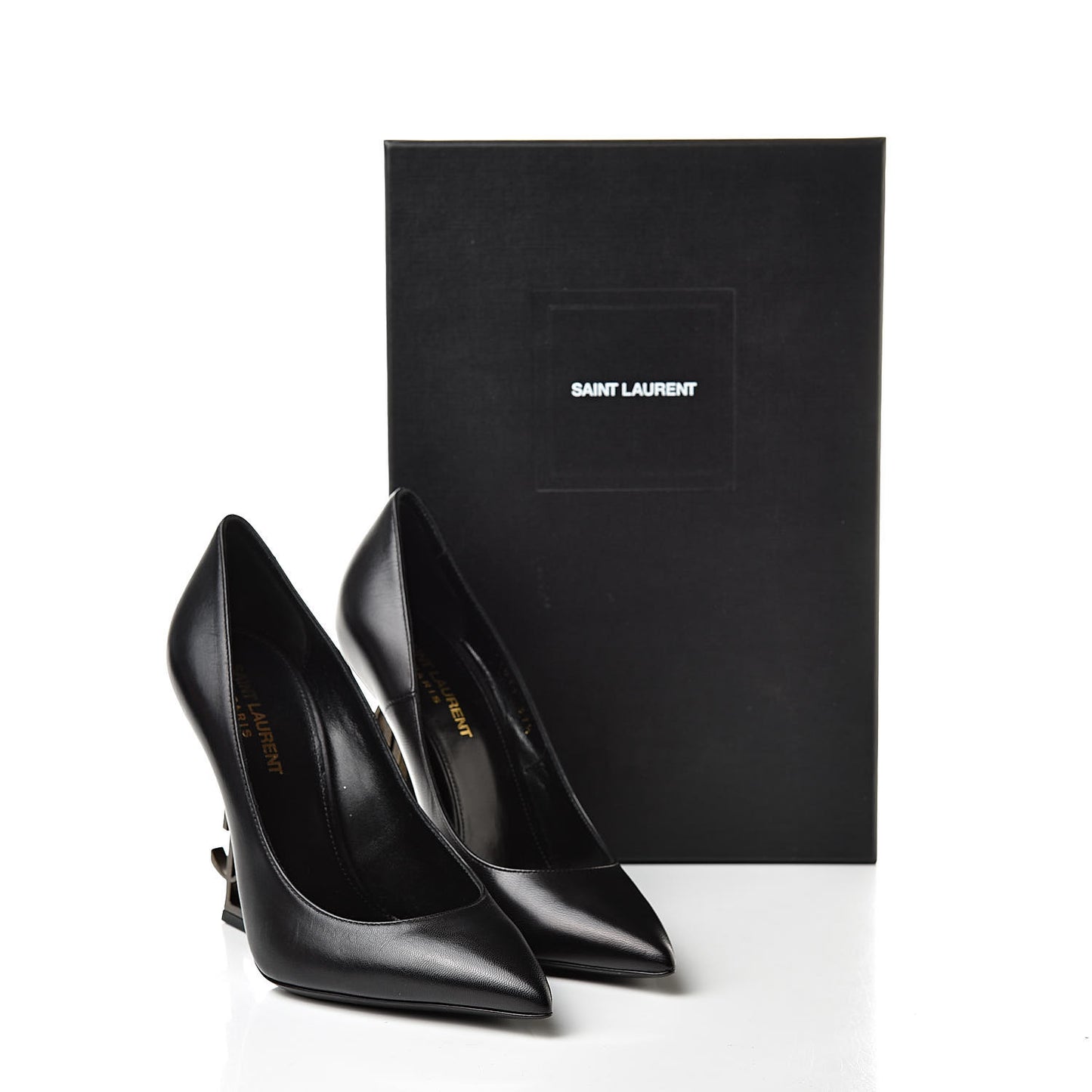 Calfskin Opyum 110 Pumps 37.5 Black Gold