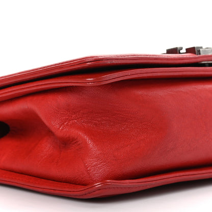 Chanel Crumpled Lambskin Small Studded Boy Flap Red 8 of 9