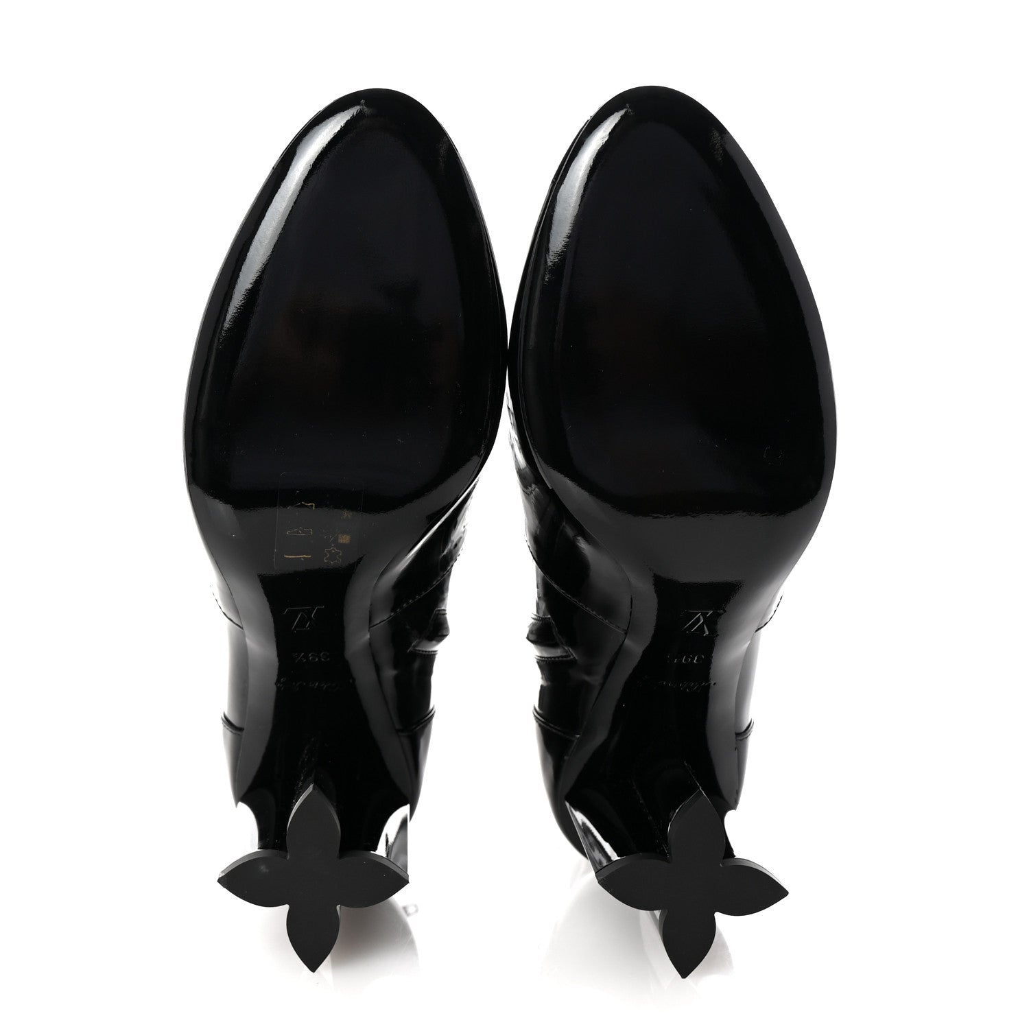 Louis Vuitton Patent Uniformes Silhouette Ankle Boots 39.5 Black 6 of 9