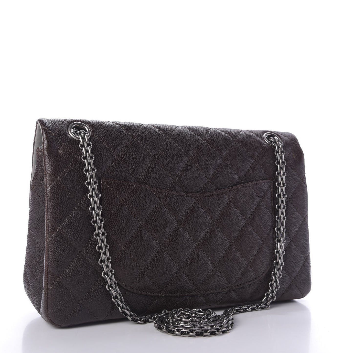 Caviar Iridescent Calfskin 2.55 Reissue 226 Flap Brown Grey