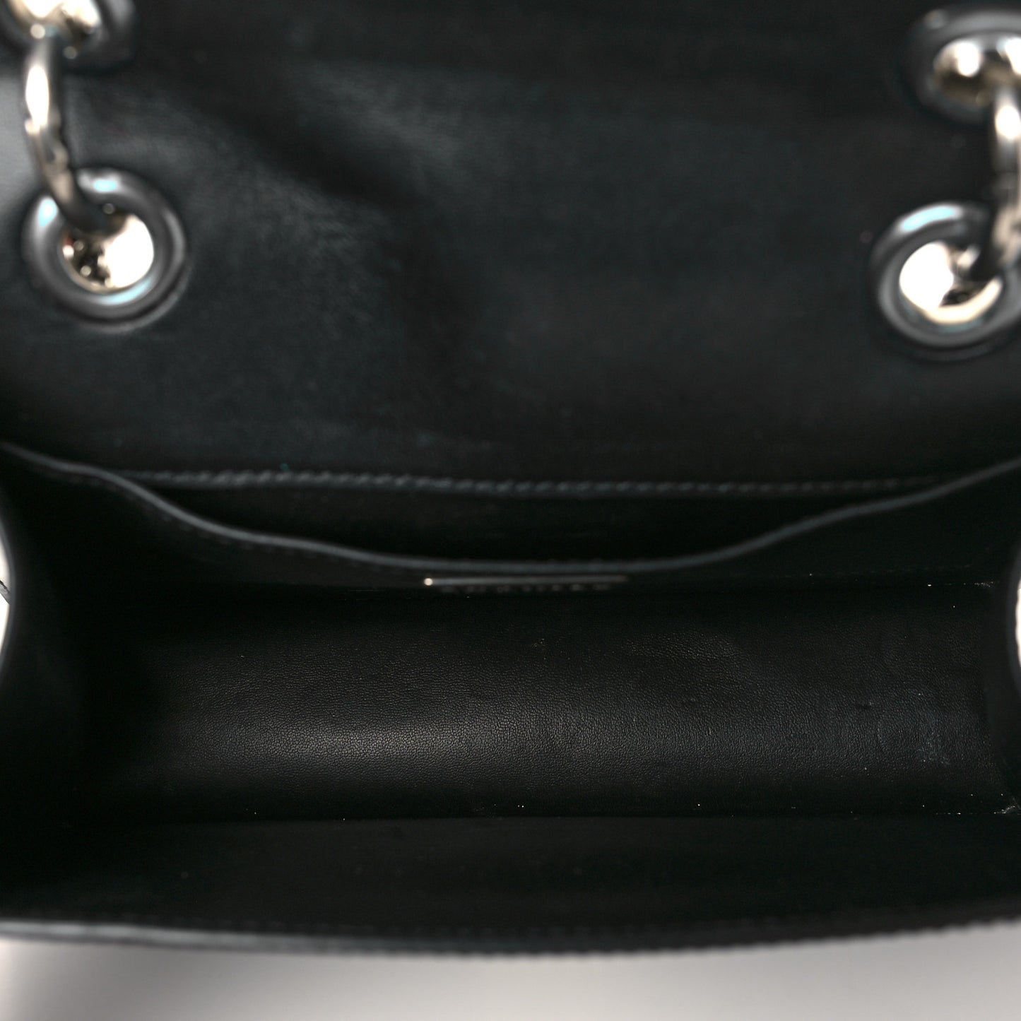 Polished Calfskin Small DG Amore Envelope Bag Black