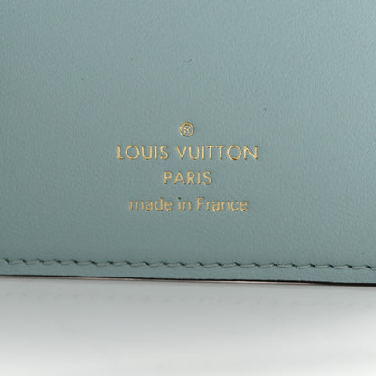 Louis Vuitton Taurillon LV Vertical Capucines Wallet Galet Aquamarine 6 of 7