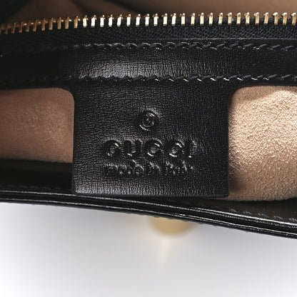 Gucci Boarded Dyana Lux Calfskin Small Jackie 1961 Hobo Black 6 of 12