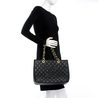 Chanel Caviar Grand Shopping Tote GST Black 2 of 9
